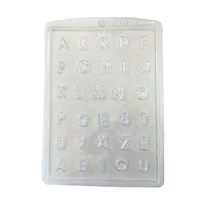 Forma de Acetato Simples - Letras - Ref.131 - 1 unidade - Crystal