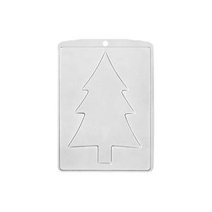 Forma de Acetato Simples - Árvore de Natal Simples - Ref. 6016 - Crystal Rizzo Confeitaria