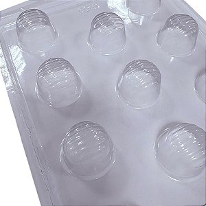 Forma de Acetato Simples - Bombom Riscado - Ref. 125 - Crystal Rizzo Confeitaria