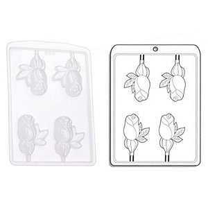 Forma de Acetato Simples - Rosa - Ref 304 - Crystal