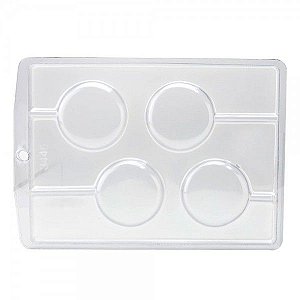 Forma de Acetato Simples - Redondo Liso - Ref. 3445 - Crystal