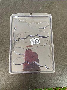 Forma de Acetato Simples - Coelho P - Ref. 5031 - Crystal - Rizzo Confeitaria