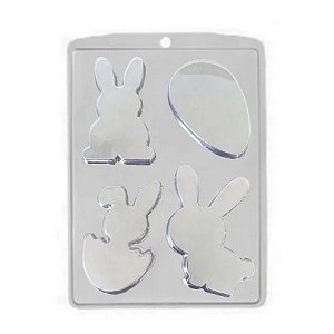 Forma de Acetato Simples - Páscoa Plano - Ref. 5032 - Crystal - Rizzo Confeitaria