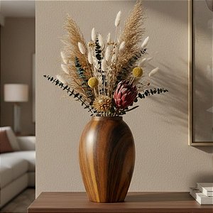 Vaso Decorativo de Dolomita - 22x9,5x8cm - 1 unidade - Cromus - Rizzo