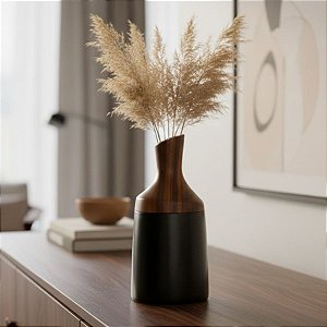 Vaso Decorativo de Dolomita - 26x12x12cm - 1 unidade - Cromus - Rizzo