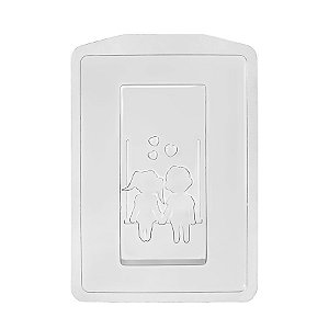 Forma de Acetato Especial - Casal Love - Ref. FP234 - 1 unidade - Crystal - Rizzo