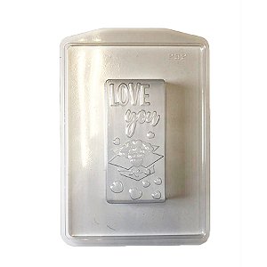 Forma de Acetato Especial - Love You - Ref. FP232 - 1 unidade - Crystal - Rizzo