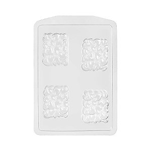 Forma de Acetato Especial - Tablete Coração P - Ref. FP236  - 1 unidade - Crystal - Rizzo