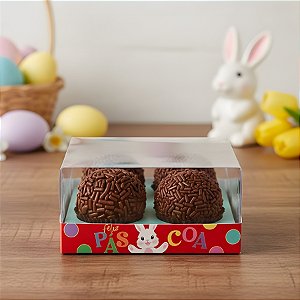 Caixa Para Brigadeiros Tampa Cristal - Felicita - 10 unidades - Cromus - Rizzo