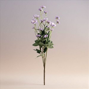 Haste Flor Permanente - Mini Rosa - Lilás - 42cm - 1 unidade - Cromus - Rizzo