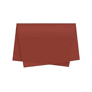 Papel de Seda - 50x70cm - Marrom - 100 unidades - Rizzo