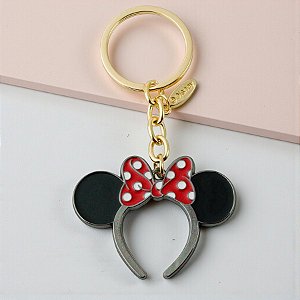 Chaveiro Metal - Minnie Mouse - Tiara - 5cm - Disney Original - 1 unidade - Rizzo