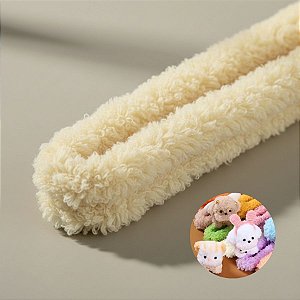 Haste de Chenille de Pelúcia 101cm - Amarelo Pastel - 1 unidade - Art Montagem - Rizzo