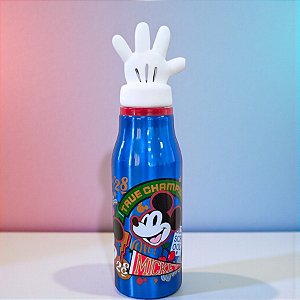 Garrafa de Alumínio - Mickey Mouse - Azul - 690ml - Disney Original - 1 unidade - Rizzo