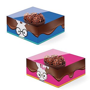 Caixa New Practice Meio Ovo Mini 50g 11,5x9x5,5cm Páscoa Cores Sortido - 06 unidades - Cromus Páscoa - Rizzo Embalagens