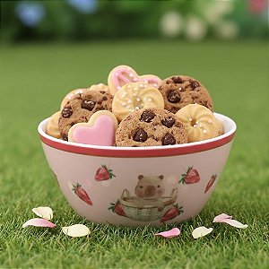 Tigela Bowl de Melamina - Morangos - 15,5x15,5x7cm - 1 unidade - Cromus - Rizzo