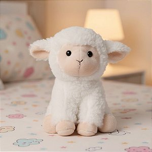 Ovelha de Pelúcia - 20x15x12cm - 1 unidade - Cromus - Rizzo