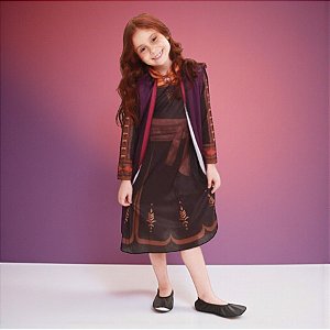Fantasia Infantil Anna Frozen - Vestido - M - Disney Original - 1 unidade - Rizzo