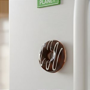 Mini Donnut Fake com Imã - Chocolate - 5cm - 1 unidade - Rizzo