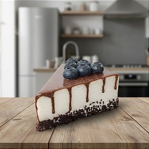 Fatia de Bolo com Blueberry Fake com Imã - 10cm - 1 unidade - Rizzo