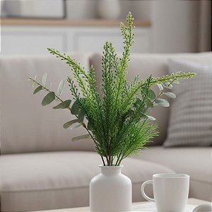 Ramo Decorativo - Samambaia - 42cm - 1 unidade - Rizzo