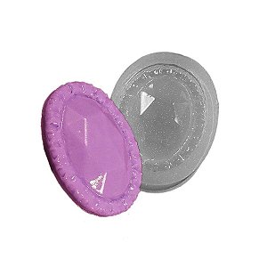 Molde de Silicone Jóias - Pedra oval Ref. 54 Flexarte