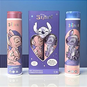 Kit Shampoo e Condicionador - Stitch - 280ml - Disney Original - 1 unidade - Cia Beauty - Rizzo