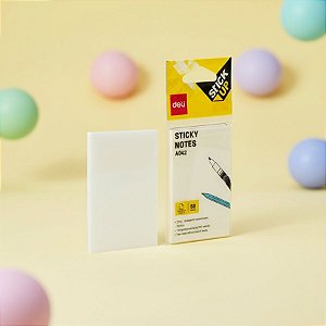 Bloco de Notas Adesivas Transparente - 7,6x5,1cm - Caixa - 36 unidades - Deli - Rizzo
