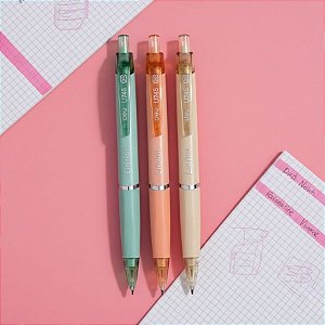 Lapiseira Linfini Triângular com Borracha e Mina de Grafite - Soft Grip - Sortido - Ponta 0.5mm - Caixa - 36 unidades -