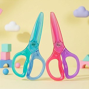 Tesoura sem Lâmina Comiko - Sortido - 12x6cm - Caixa - 12 unidades - Deli - Rizzo