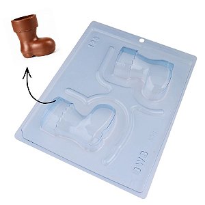 Forma de Acetato Especial - Bota Feliz Natal - Ref.128 - 1 unidade - BWB - Rizzo