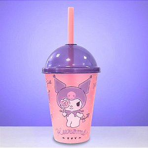 Mini Copo Shake Kuromi - Hello Kitty - 280ml - 1 unidade - Plasútil - Rizzo