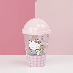 Mini Copo Shake Hello Kitty - 280ml - 1 unidade - Plasútil - Rizzo