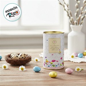 Lata Rígida Para Ovos de 250g - Florens - Rosa - 9x16cm - 1 unidade - Cromus - Rizzo