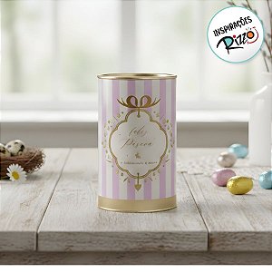 Lata Rígida Para Ovos de 350g - Quinn - Lilás - 10x18cm - 1 unidade - Cromus - Rizzo