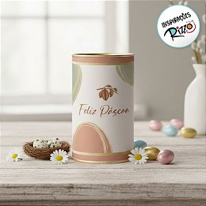 Lata Rígida Para Ovos de 350g - Tonal - Salmão - 10x18cm - 1 unidade - Cromus - Rizzo