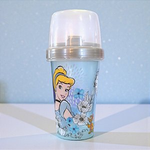 Mini Shakeira Cinderela - Azul - 320ml - Disney Original - 1 unidade - Plasútil - Rizzo