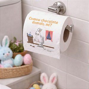 Papel Higiênico de Páscoa - "Você me ajuda com o adubo ?" 
 - 1 unidade - Rizzo