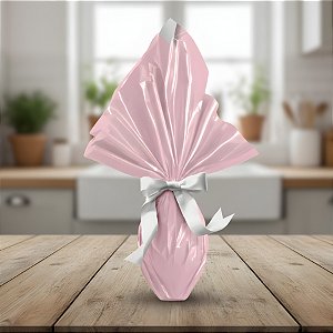 Folha para Ovos de Páscoa Dupla Face Perolada - 69x69cm - Rosa Quartz/Cinza - 5 unidades - Rizzo