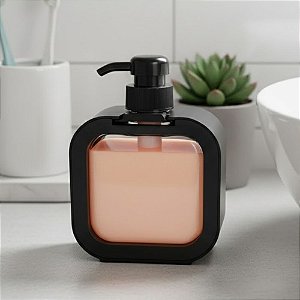 Porta Sabonete Líquido - Preto - 300ml - 1 unidade - Rizzo