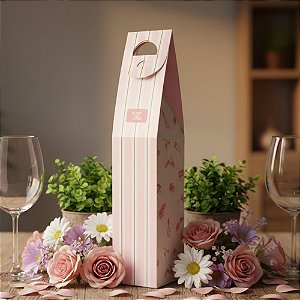 Caixa Para Garrafa - Mãe Essência - 30x8x8cm - 5 unidades - Regina - Rizzo