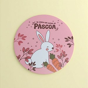 Jogo Americano de Páscoa - Coelho "Te Desejo um Sonho de Páscoa" - 38cm - 1 unidade - Rizzo
