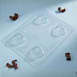 Forma de Acetato Especial - Esfera com Estrela - Ref. R9452 - 1 unidade - BWB - Rizzo