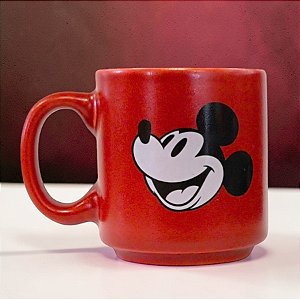 Mini Caneca de Cerâmica Tina - Mickey Mouse - 100ml - Disney Original - 1 unidade - Zonacriativa - Rizzo