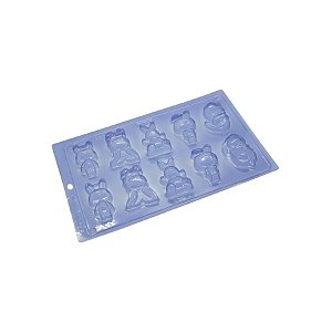 Forma de Acetato Especial - Coelhinhos Variados - Profissional Ref.209 - 1 unidade - Porto Formas - Rizzo