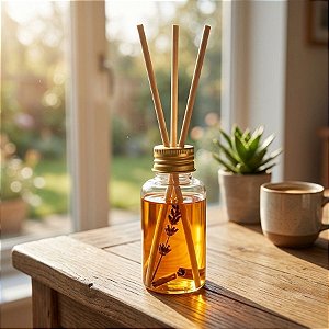 Frasco Quadrado com Vareta para Aromatizador - 42 mL  - 10 unidades - Rizzo