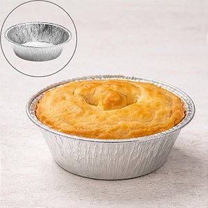 Forminha de Alumínio para Empada Grande - 140ml - 100 unidades - Wyda - Rizzo Embalagens