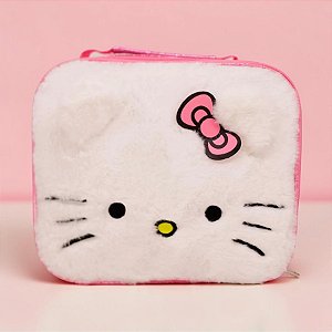 Lancheira Térmica Escolar - Hello Kitty 3D Plush - 29cm - 1 unidade - Zona Criativa - Rizzo