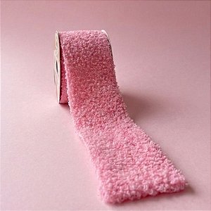 Fita Aramada Decorativa Felpuda - Rosa Escuro - 2,7mx6,3cm - 1 unidade - Rizzo