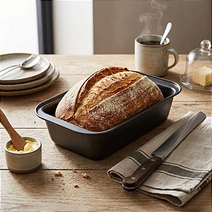 Forma Assadeira Retangular para Pão - 25x13x5,5cm - 1 unidade - Rizzo